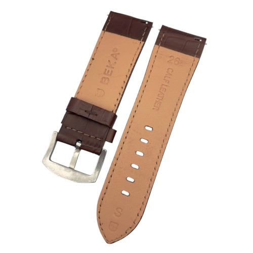 26 mm Spor S Kroko Kahverengi Deri Saat Kordonu